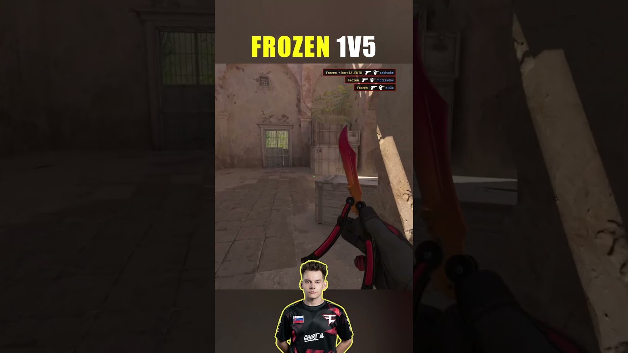 Frozen 1v5 Pistol Round CLUTCH | Faceit August 2025! 