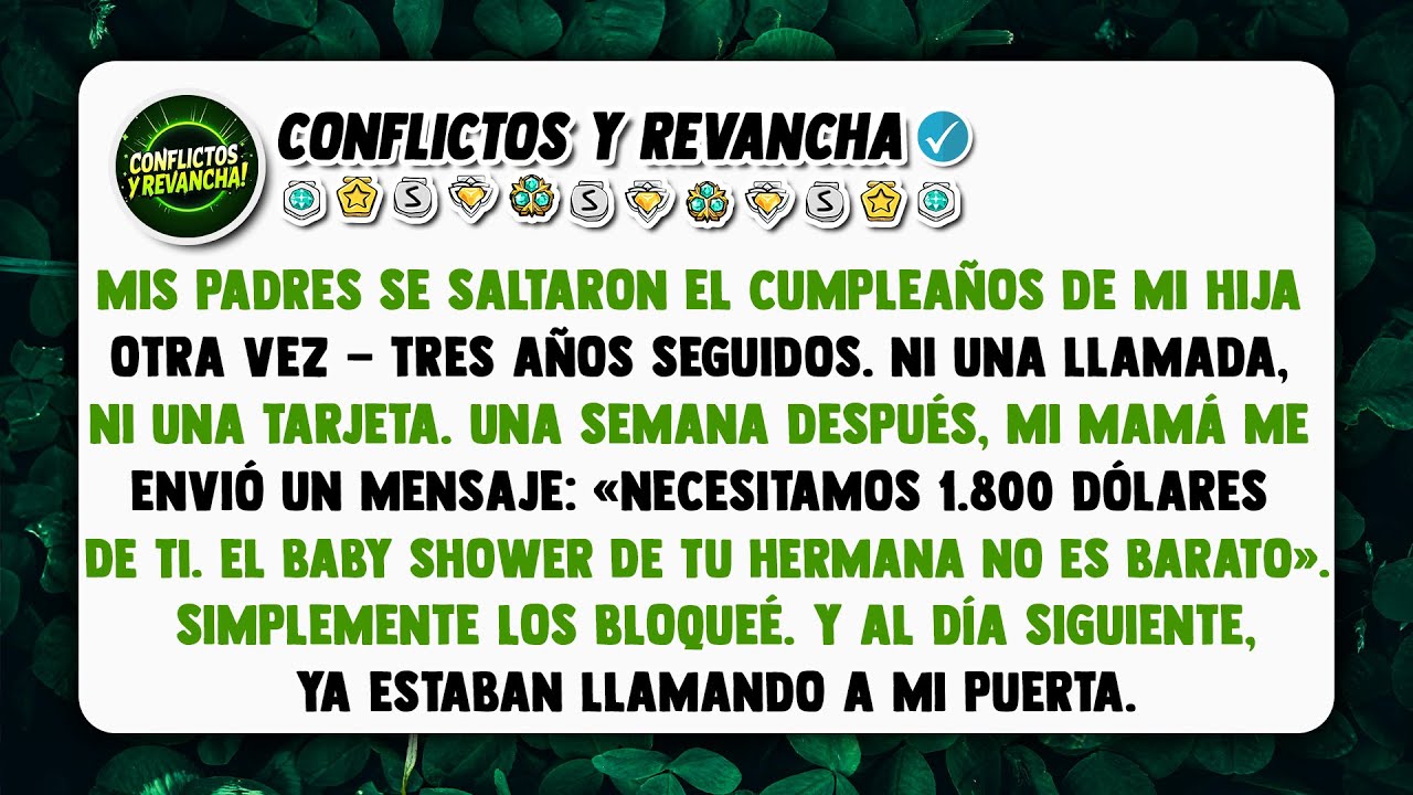 Mis padres se saltaron el cumpleaños de mi hija otra vez — tres años seguidos.