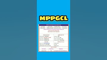mppgcl vacancy 2023 #viral #latest #job #education #mp