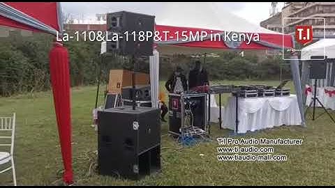 T.I Audio in Nigeria  with LA-110 single 10 inch line array.