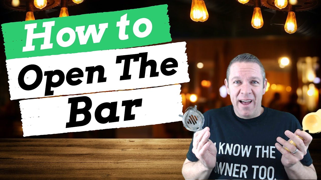 Bartender Training - How to Open & Set-Up the Bar - YouTube