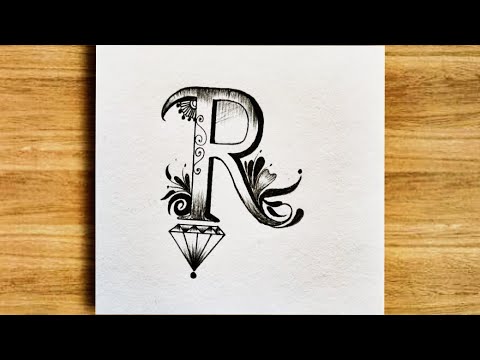 Amazing Dly R letter tattoo drawing || how to make || #viral # ...