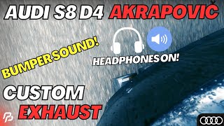 AUDI S8 D4 CUSTOM AKRAPOVIČ EXHAUST SYSTEM // ACCELERATION, GEARSHIFTS, POPS&BANGS *SPORTY DRIVING*
