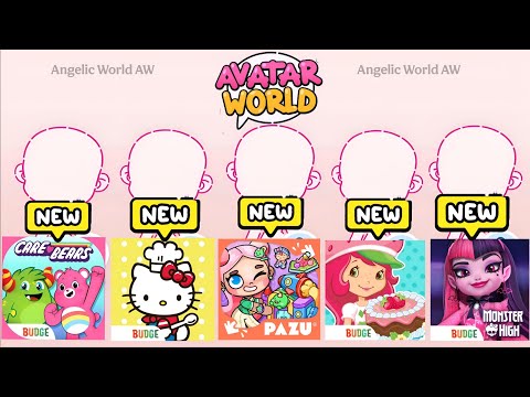 Creating 5 Games 💅🏼✨ in Avatar World!!! #avatarworld #video