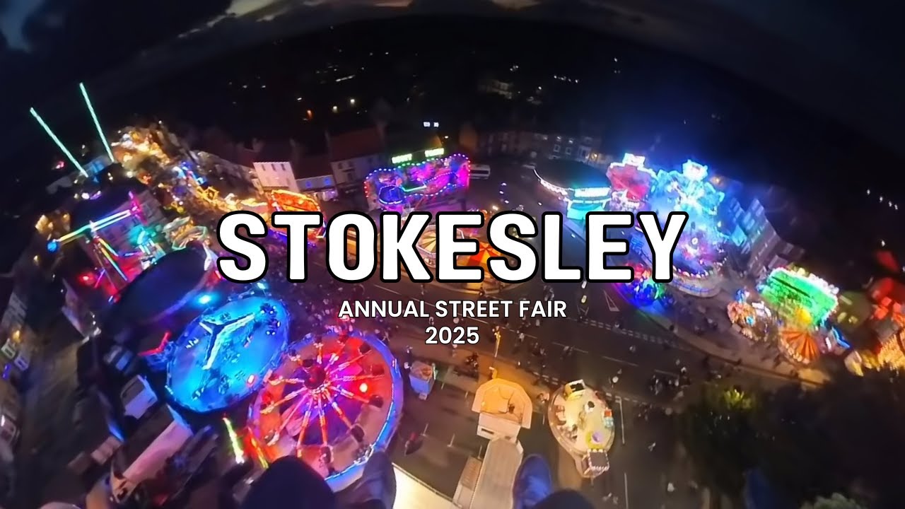 Stokesley street fair 2025 Ride Line Up and some ON RIDE POV's