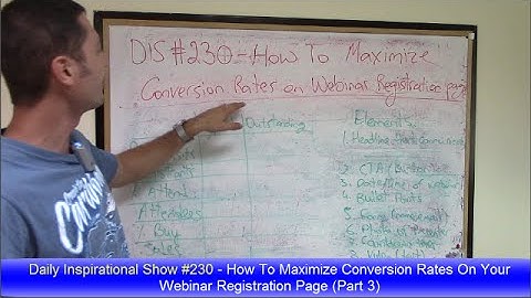 How To Maximize Conversion Rates On Your Webinar Registration Page
