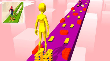 Skater Stacker - All levels gameplay Walkthrough. (IOS, Android) | Levels 6-10