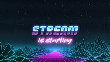 SYNTHWAVE Theme Animated Stream OVERLAYS Package
