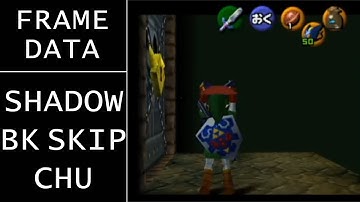 OoT Shadow BK skip with Chu - Frame Data on 4 classic set up