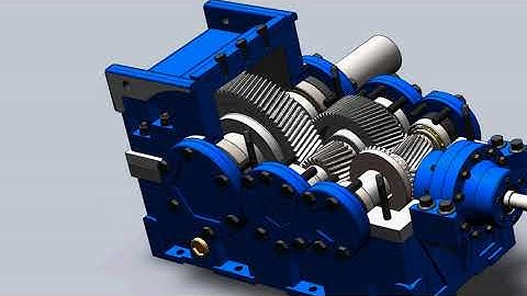 Helical GEARBOX SolidWorks | Speed-Reducer Project
