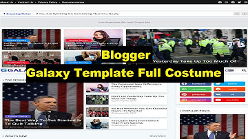 Free Professional Blogger Templates Galaxy Templates Full Customize