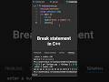 🤑Break statement program in C++ | C++ full tutorial for Beginners | Atul Code Hub