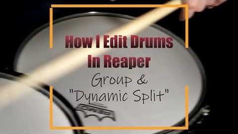 How I Group & Split Drum Tracks In Reaper