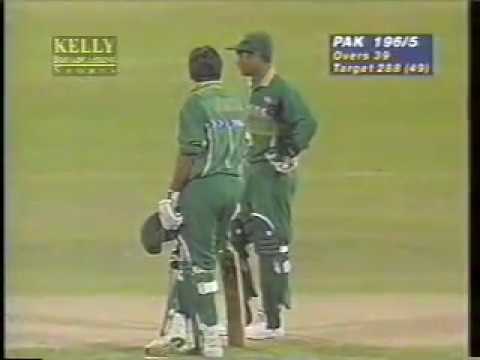 India Pakistan 1996 World Cup Last 10 Overs Of Pakistan Batting