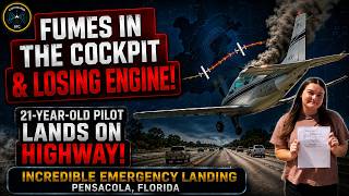 21 Y/O Pilot Pulls Off Incredible Emergency Landing on I-10 Highway #atc