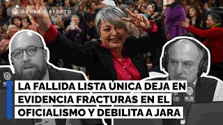 La fallida lista única deja en evidencia fracturas en el oficialismo y debilita a Jara (CYE)