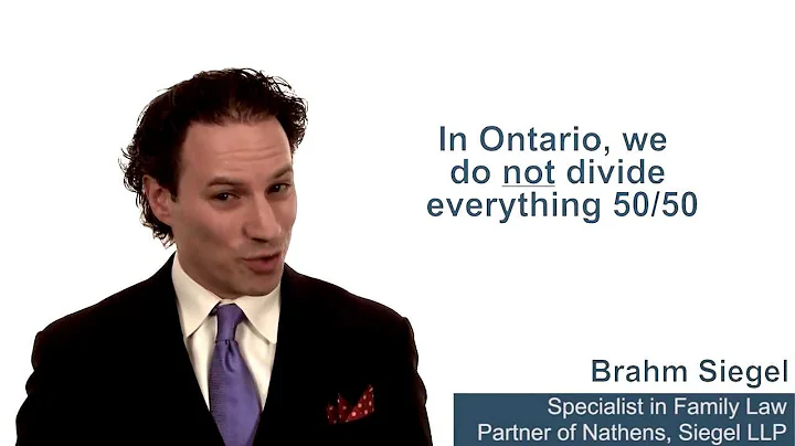How is property divided between two spouses in a divorce in Ontario?