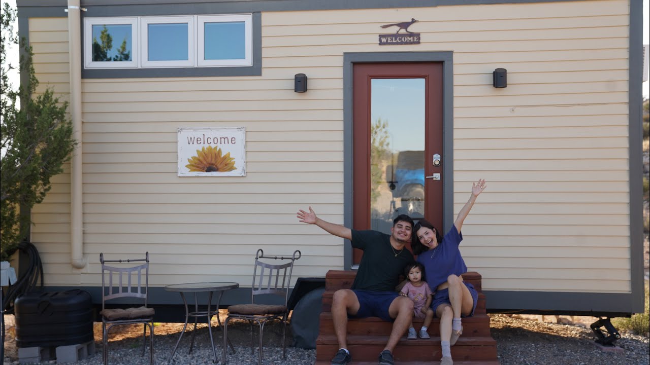 24 hours living in a tiny house - YouTube