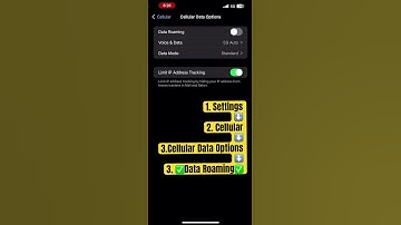 How to turn off Roaming Data on iPhone
