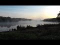 Misty sunrise over weirwood reservoir
