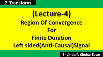 ROC For Finite Duration Left Sided (Anticausal) Signal