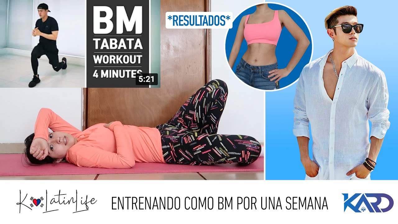 Seguí la rutina de 4 min de ejercicios de BM (KARD) por 1 Semana *RESULTADOS* TABATA | K-LatinLife