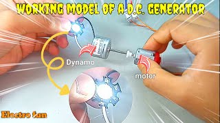 How to make D.C. Generator working model simple model..