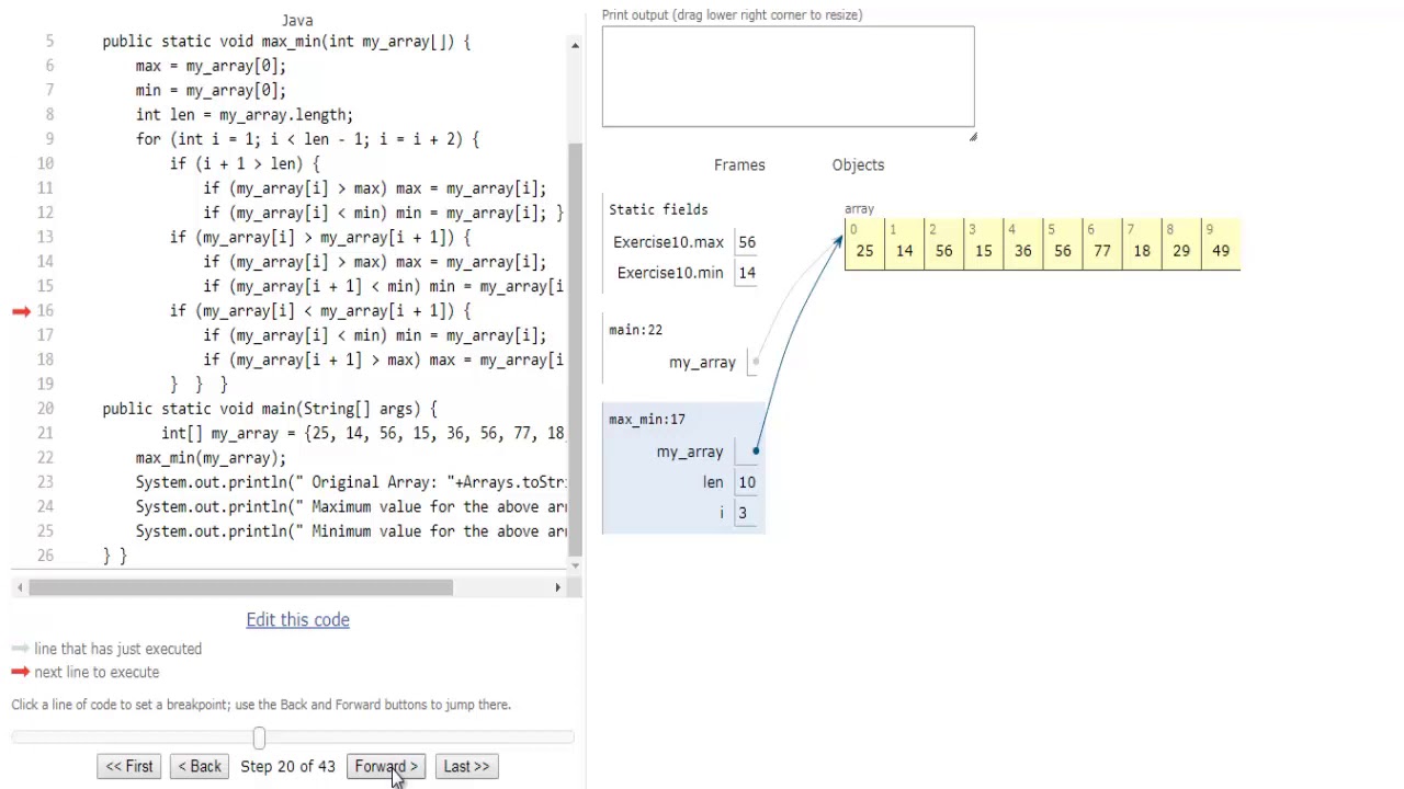 Java - Find the maximum and minimum value of an array Java - Find The Maximum And Minimum Value Of An Array