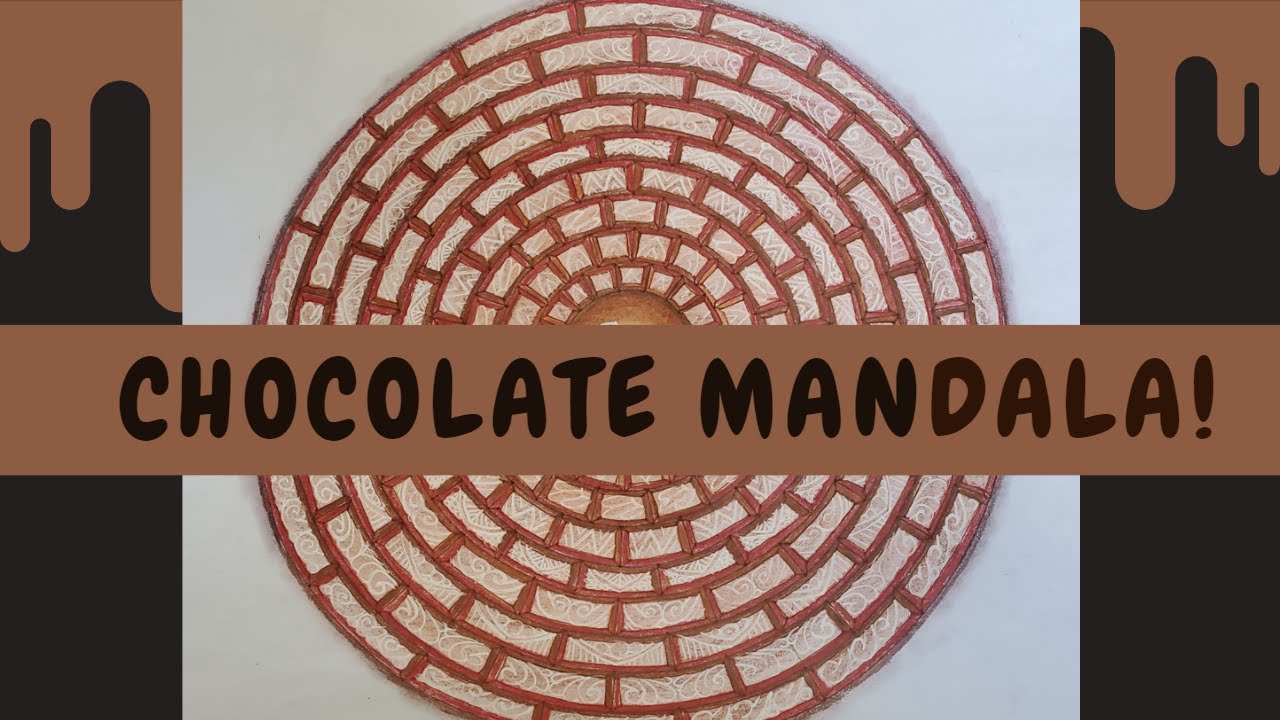 Chocolate mandala art for beginnersStep by step tutorialHOW TO DRAW