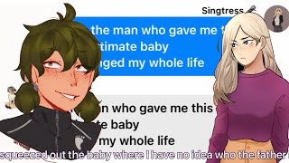 I squeezed out the baby but I have no idea who the father is! || Haikyuu text || Yamaguchi and Semi