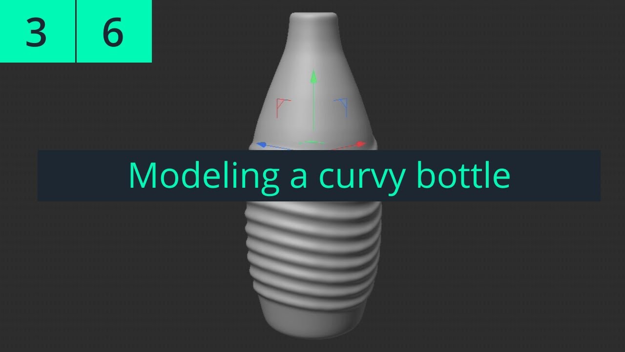 Full Cinema 4D 2023 Lecture | Lesson 3 | Part 6: Modeling a Curvy Bottle