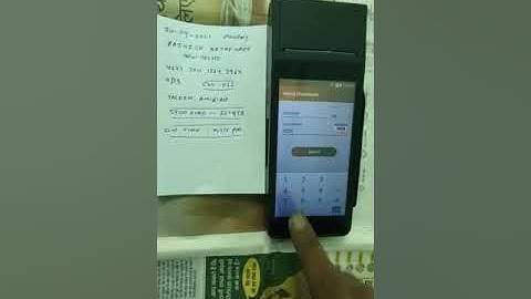 Offline manual 6digit pos machine