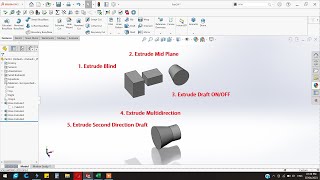 ✅Solidworks Extrude Boss/Base command full guide.