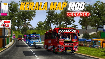 NEW KERALA MAP MOD 🗾| RELEASED 💥| LONGEST MAP| തനി കേരള മാപ്പ് 😲| FULL DETAILED VIDEO