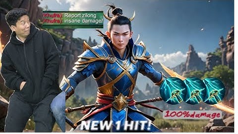 Zilong Attack Speed Build | Zilong One Shot Build | 21 kills 0 dead 💀 | #mobilelegends 