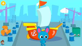 Cute & Tiny Ships - Baby Boat Fix, Paint & Care Games For Toddlers By Cute & Tiny Baby Games New screenshot 3