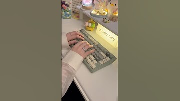 modded keychron q1 • invokeys matcha latte switches • osume mori keycaps #asmr #keyboard #typing