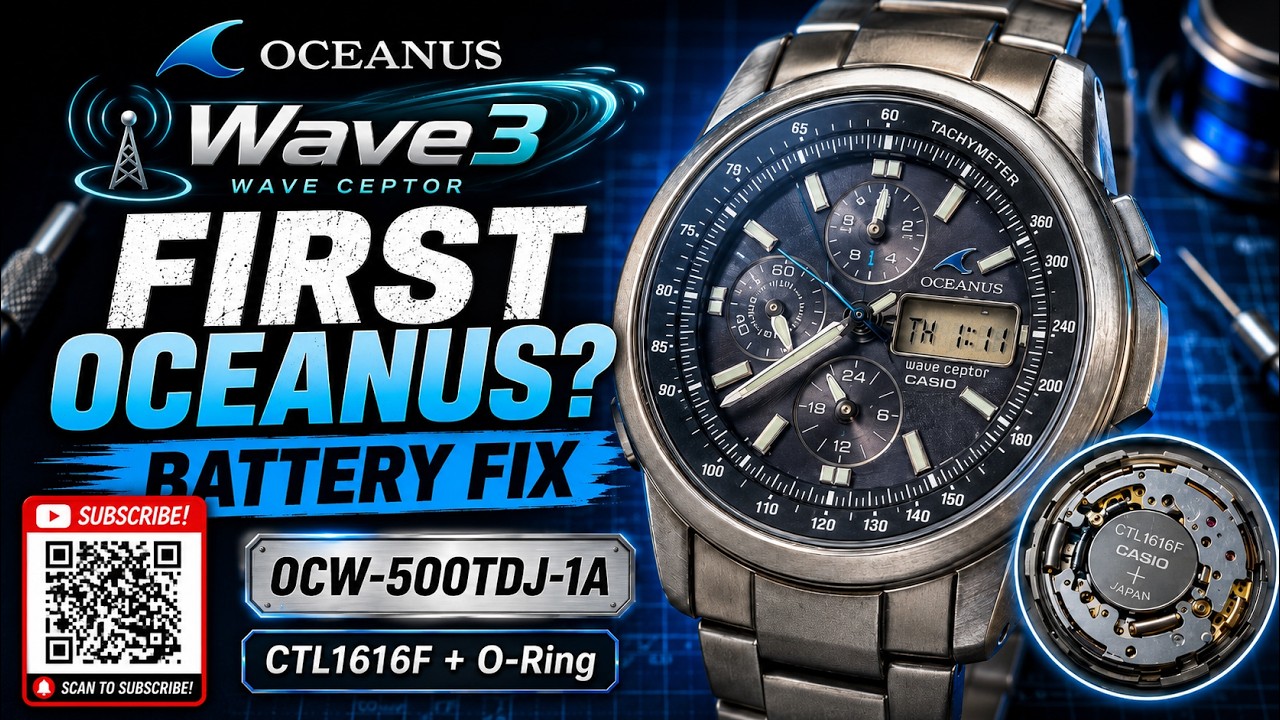 The First Casio Oceanus OCW-500TDJ-1A Full Service | Battery, O