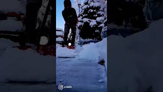 Neighbors hate this guy's snow removal tool!