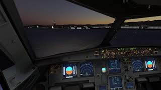 test stream sunset landing fuertaventura ils cat 3/ manual landing