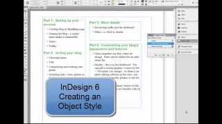 Create an object style InDesign 6