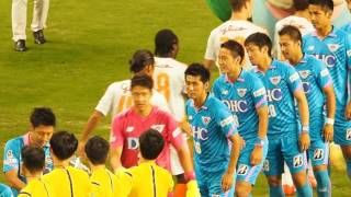 豊田選手花束贈呈・・20150912