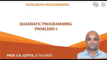 Quadratic Programming Problems-I