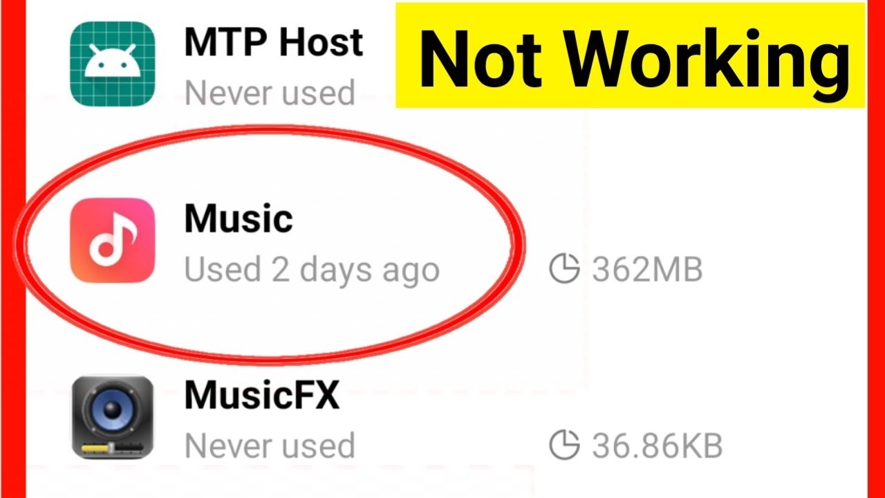 Music Player Not Working On Android Problem Solved - YouTube