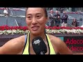 Zheng Post-Match Interview: "Finding My Rhythm" vs Kenin | Madrid 2026