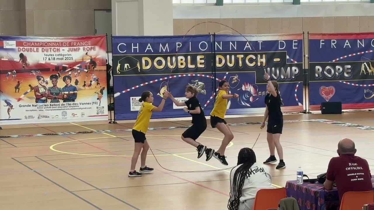ALICE/RUBEN/CHLOE/LOU - Double Dutch Freestyle Double U12 - Championnat de France 2025