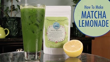 How to Make Matcha Lemonade