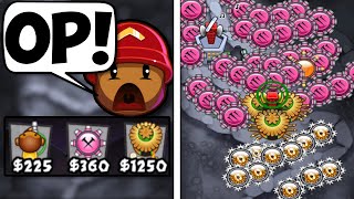 The BEST Tack Shooter Strategy Tack Shooter Glue Gunner Monkey Village Bloons TD Battles