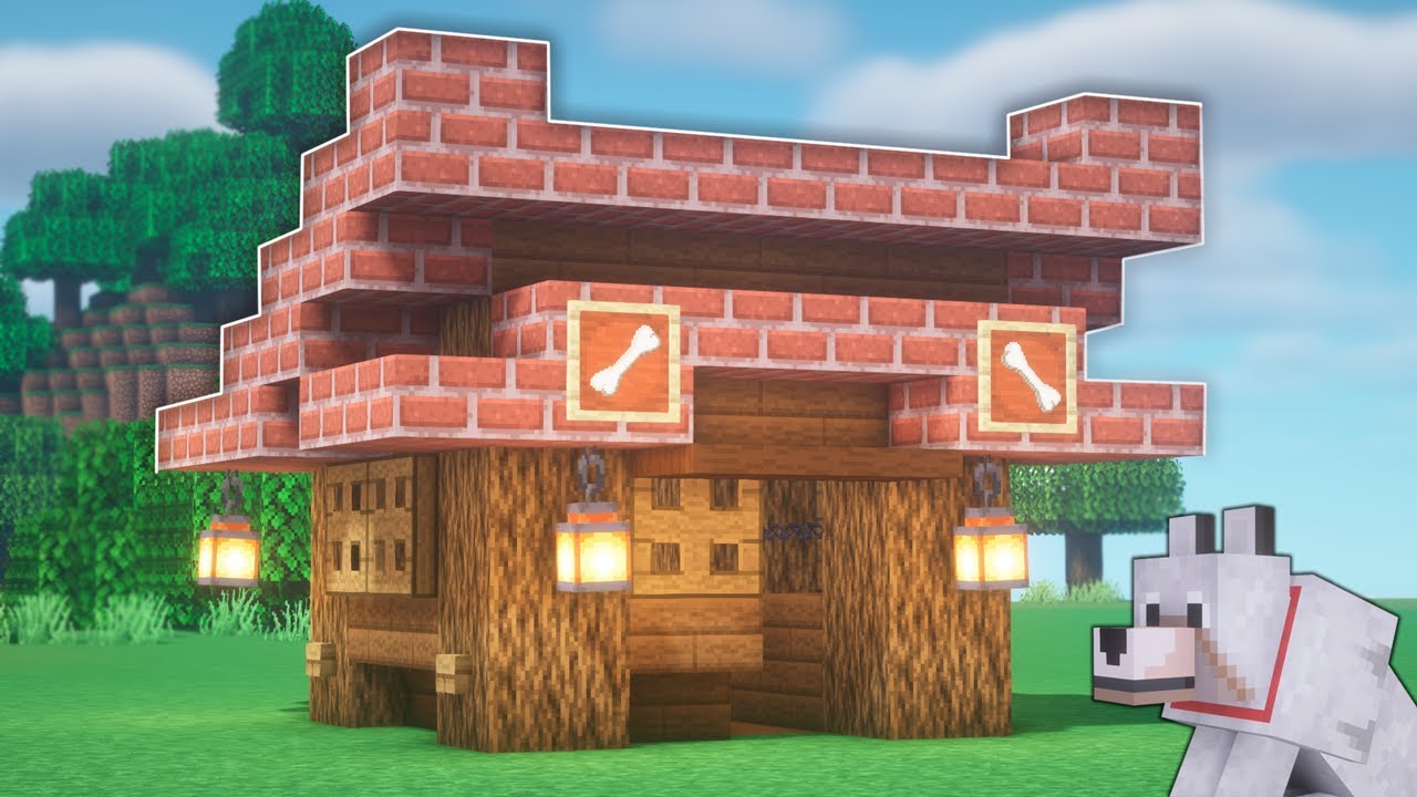 Minecraft: How To Build A Dog House - YouTube