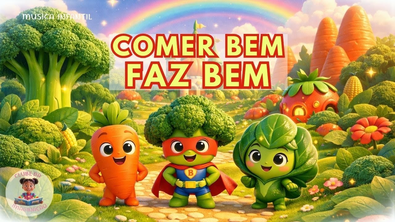 Comer Bem faz Bem 🎶 Música Infantil | Clube da Imaginação